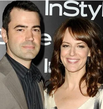 Ron Livingston and his wife.